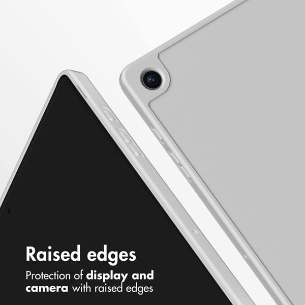 Accezz Smart silikon-bokfodral för Samsung Galaxy Tab A9 Plus - Grå