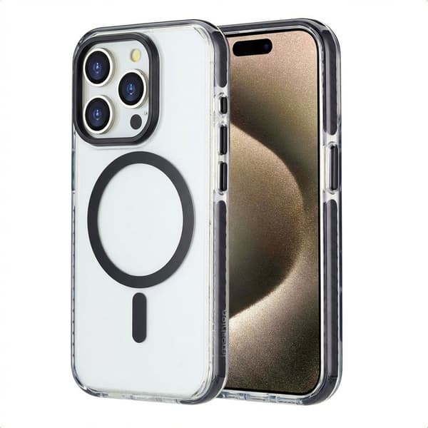 imoshion Combat MagSafe bagsidecover til Apple iPhone 15 Pro - Sort