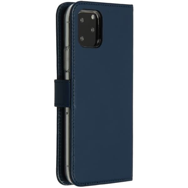 Selencia Ægte læder bogomslag til Apple iPhone 11 Pro - Blå