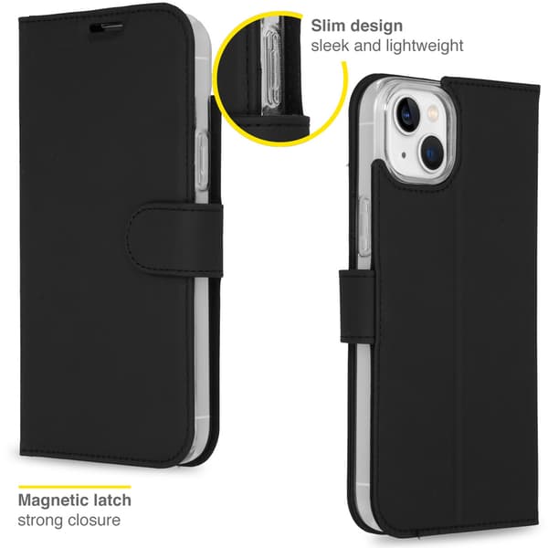 Accezz Plånbok Softcase Bokfodral för Apple iPhone 14 Plus - Svart
