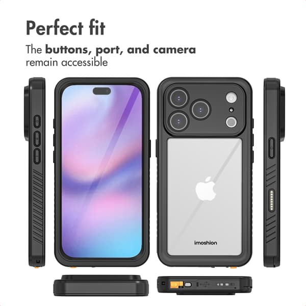 imoshion Vandtæt 360-cover til Apple iPhone 17 Pro - Sort