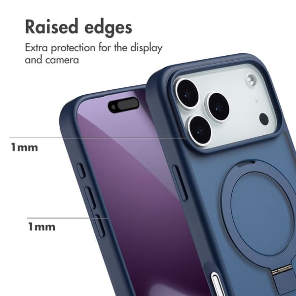 Accezz Ringstativ Baksida med MagSafe för Apple iPhone 17 Pro Max - Blå