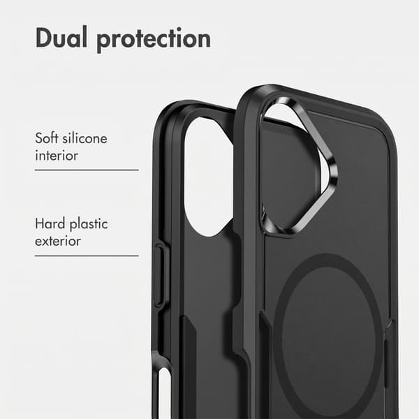 imoshion Bagsidecover med MagSafe til Apple iPhone 17 - Sort