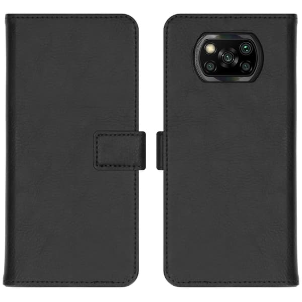 Luksus bogomslag til Xiaomi Poco X3 (Pro) - Sort