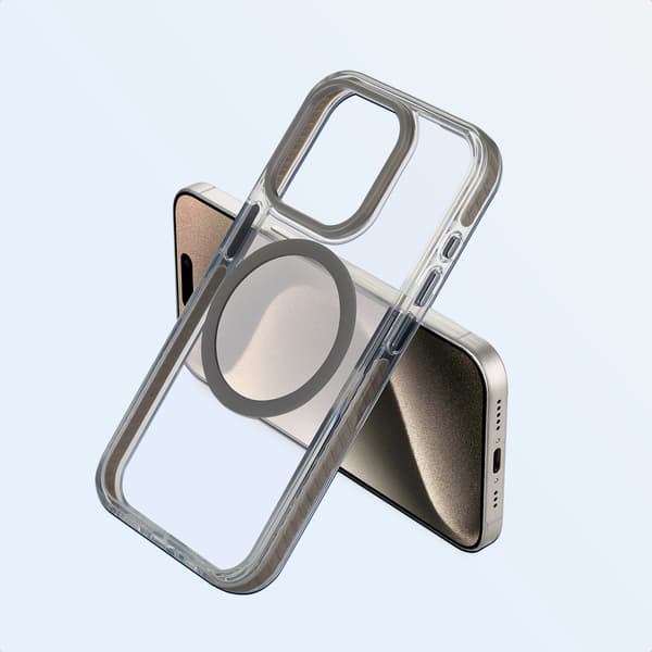 imoshion Combat MagSafe Baksida för Apple iPhone 15 Pro - Grå