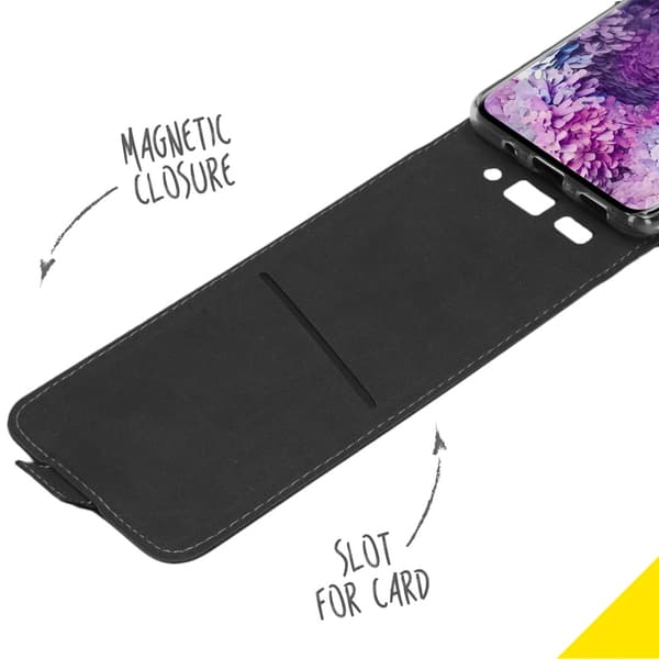 Accezz Flip-etui til Samsung Galaxy S20 - Sort