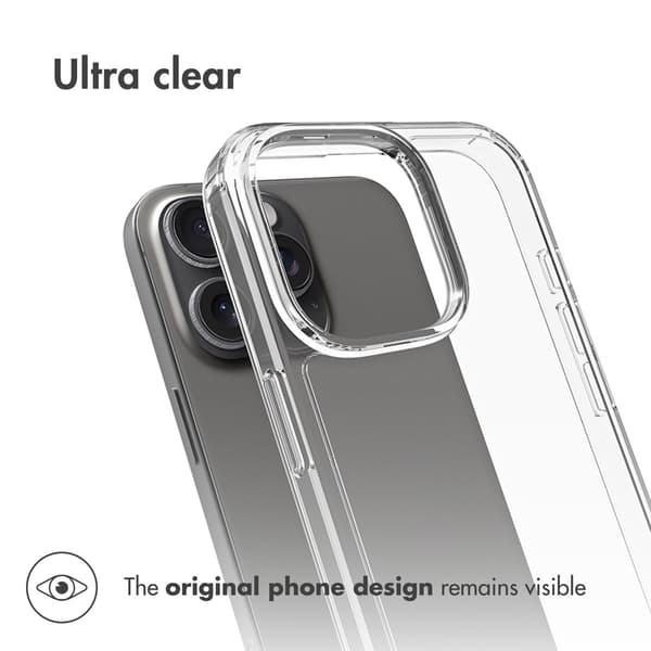 Accezz Xtreme Impact Baksida för Apple iPhone 16 Pro Max - Transparent