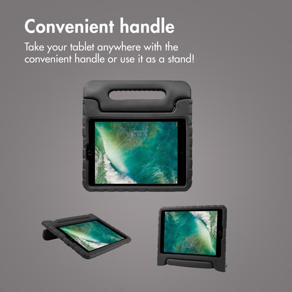 Kidsproof Back Cover With Handle for iPad (2018) / (2017)  - Black