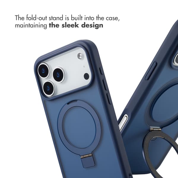 Accezz Ringstativ Baksida med MagSafe för Apple iPhone 17 Pro Max - Blå