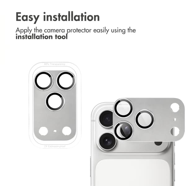imoshion Kameraskydd glas 2-packför Apple iPhone 18 Pro - Silver