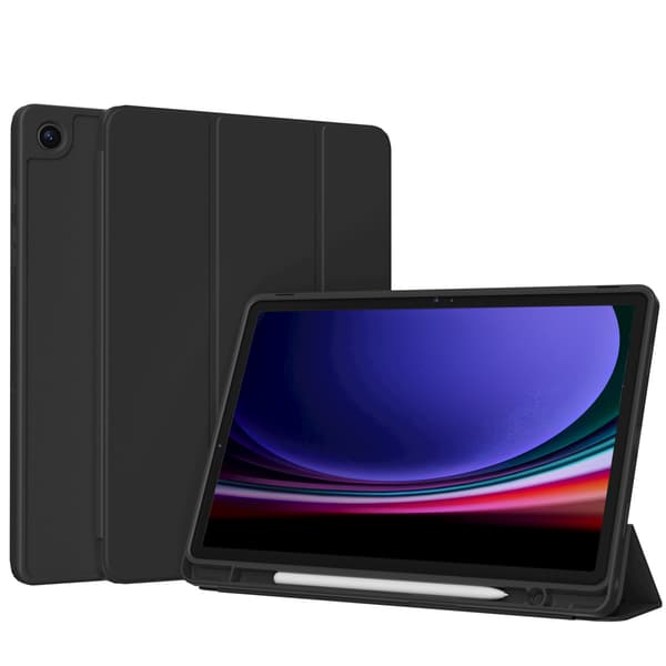 Accezz Smart silicone bogomslag til Samsung Galaxy Tab A9 Plus - Sort