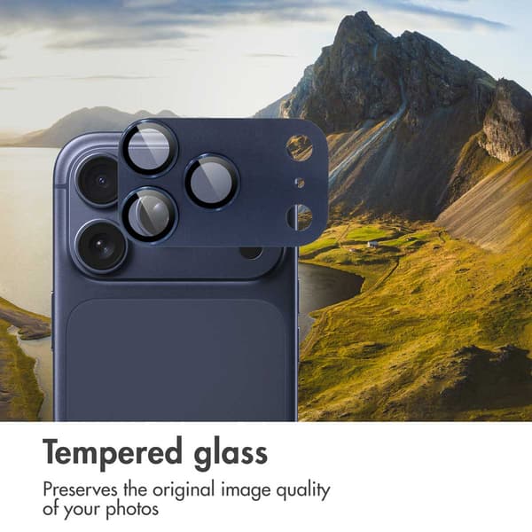 imoshion Kameraskydd glas 2-packför Apple iPhone 17 Pro Max - Deep Blue