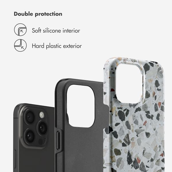 Selencia Vivid bagside-cover til Apple iPhone 15 Pro Max - Chic Terazzo