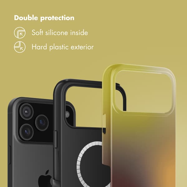 Selencia Vivid bagside-cover med MagSafe til Apple iPhone 17 Pro - Gradient Olive Dust