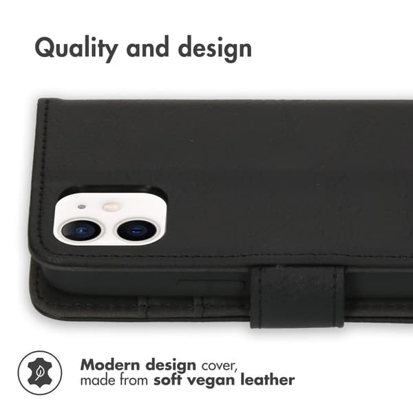 imoshion Luksus bogomslag til Apple iPhone 12 Mini - Sort