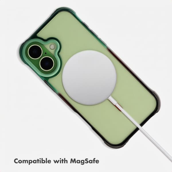 Selencia Gradient MagSafe Baksida för Apple iPhone 17 - Grön / Brun