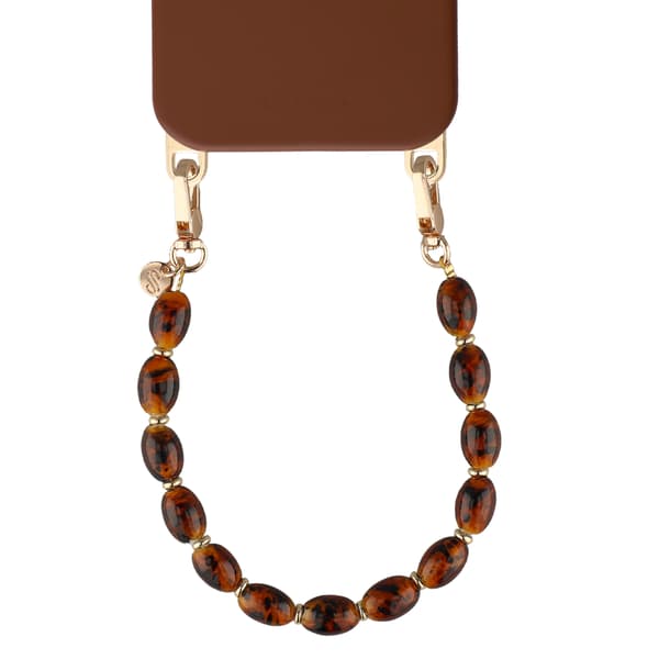 Selencia Tortoise Shell telefonsnodd - Brown