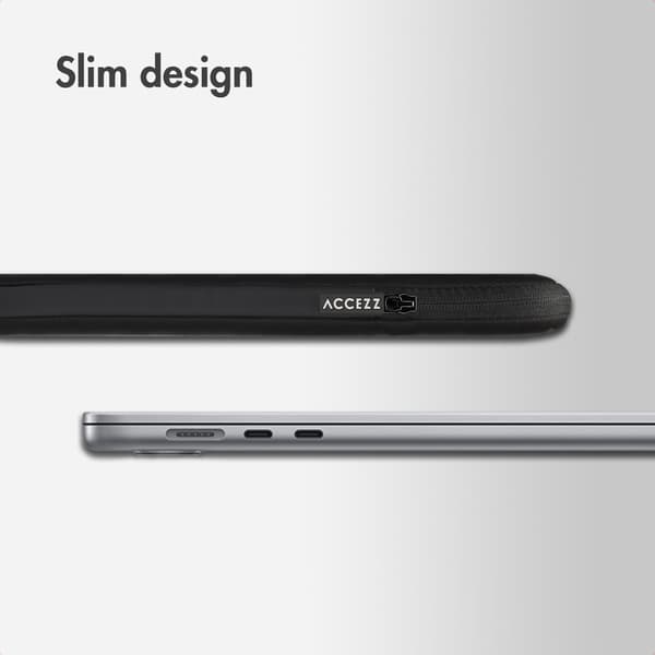 Accezz Laptop sleeve 17 tommer - Sort