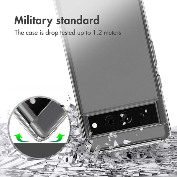 Accezz Xtreme Impact Baksida för Google Pixel 7 Pro - Transparent