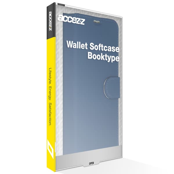 Accezz Plånbok Softcase Bokfodral för Apple iPhone 13 Pro - Mörkblå