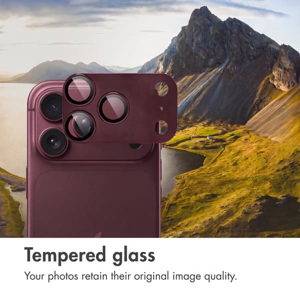 imoshion Kameraskydd glas 2-packför Apple iPhone 18 Pro - Plum