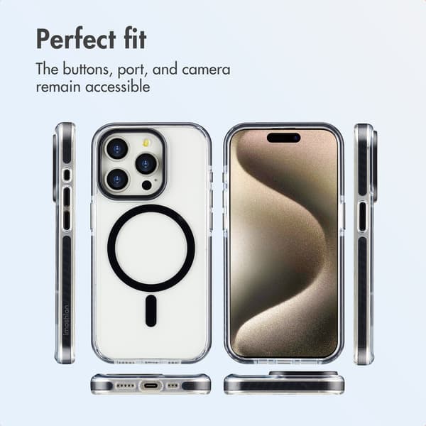 imoshion Combat MagSafe bagsidecover til Apple iPhone 15 Pro - Sort