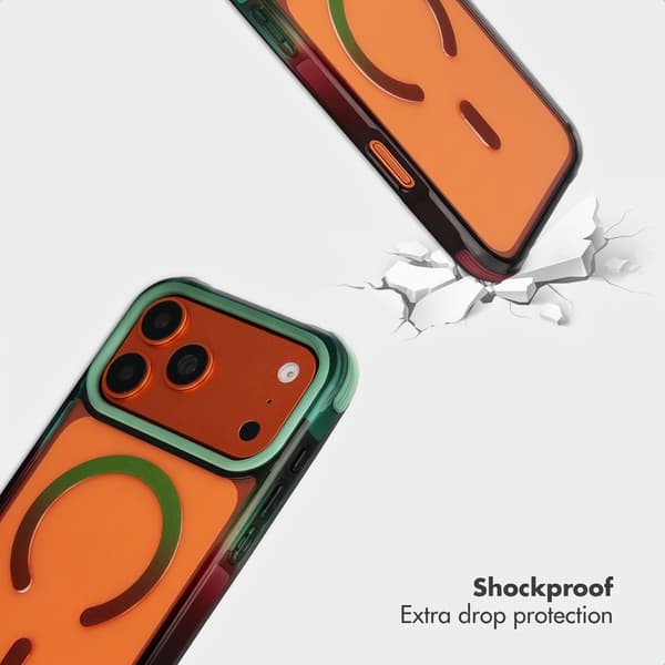 Selencia Gradient MagSafe Baksida för Apple iPhone 17 Pro Max - Grön / Brun