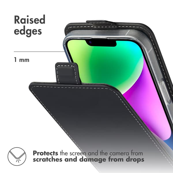 Accezz Flip-etui til Apple iPhone 14 - Sort