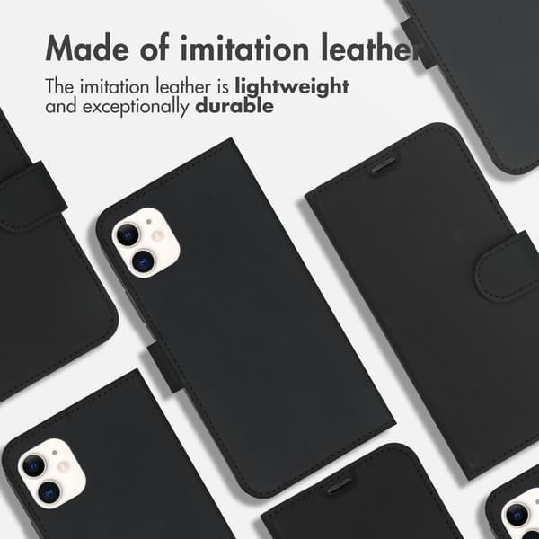Accezz Plånbok Softcase Bokfodral för Apple iPhone 11 - Svart