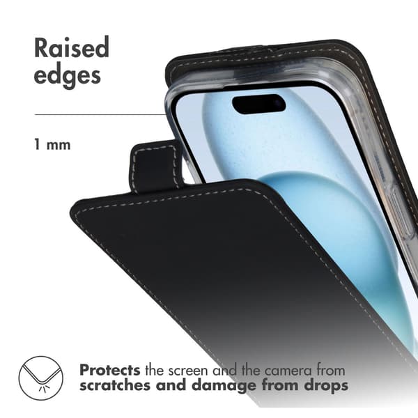 Accezz Flip-etui til Apple iPhone 16 - Sort