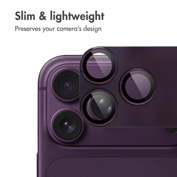 imoshion Kameraskydd glas 2-packför Apple iPhone 18 Pro Max - Plum