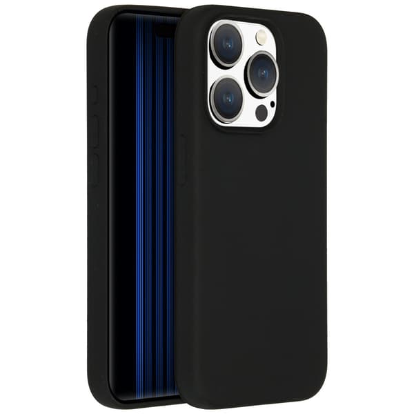 Accezz Liquid silicone bagside-cover med MagSafe til Apple iPhone 15 Pro - Sort