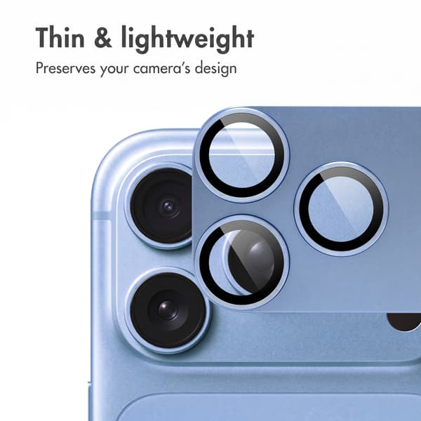 imoshion Kameraskydd glas 2-packför Apple iPhone 18 Pro - Ljusblå