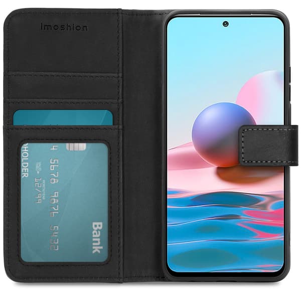 Luksus bogomslag til Xiaomi Redmi Note 10 (4G) / Note 10S - Sort