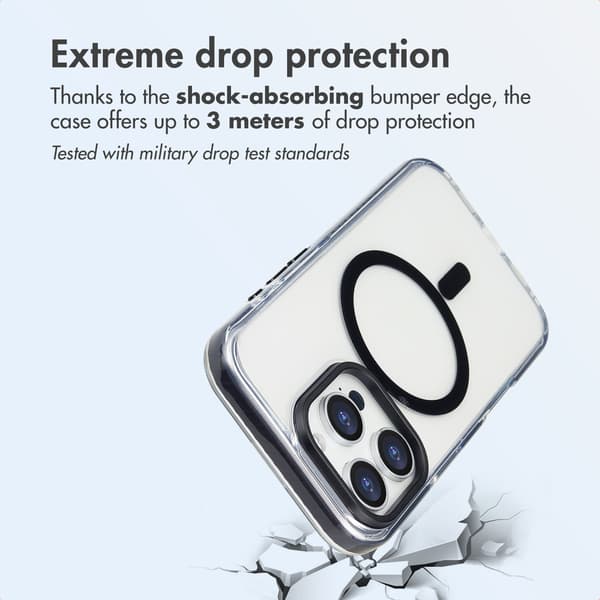 imoshion Combat MagSafe bagsidecover til Apple iPhone 16 Pro - Sort