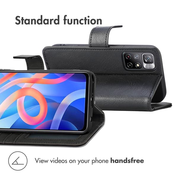 imoshion Luksus bogomslag til Xiaomi Redmi Note 11 (4G) / Note 11S (4G) - Sort