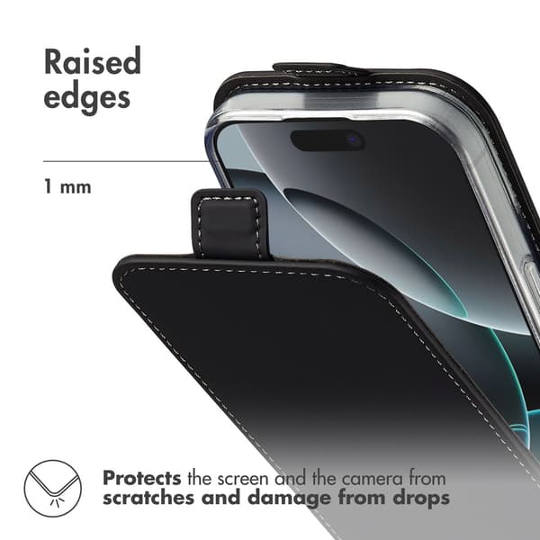 Accezz Flipfodral för Apple iPhone 17 - Svart