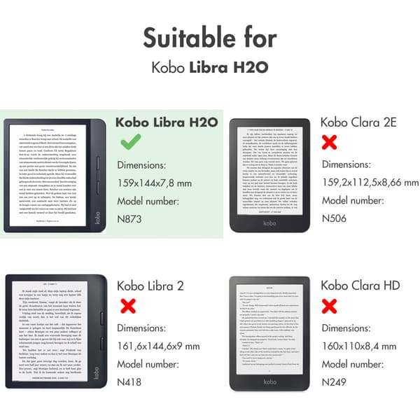 imoshion Stand Flipcase for Kobo Libra H2O  - Light blue