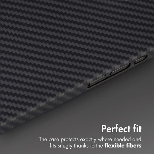 Accezz MagSafe Kevlar® bagsidecover til Apple iPhone 17e / 16e - Sort
