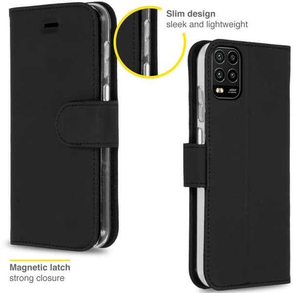 Accezz Wallet softcase bogomslag til Xiaomi Mi 10 Lite - Sort