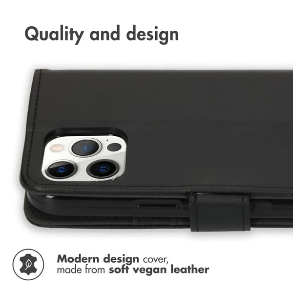 imoshion Luksus bogomslag til Apple iPhone 12 Pro Max - Sort