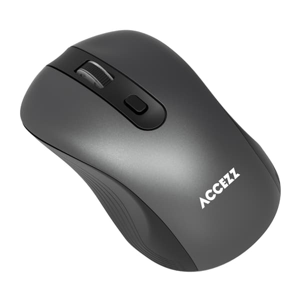 Accezz Wireless Mouse - Bluetooth / USB-A Adapter - Grey