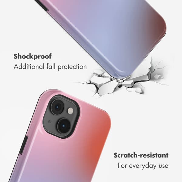 Selencia Vivid Baksida med MagSafe för Apple iPhone 14 - Gradient Soft Blush