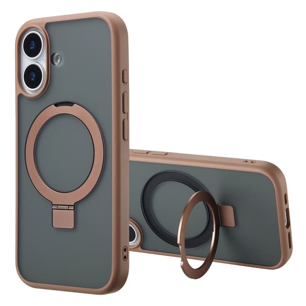 Accezz Ringstativ Baksida med MagSafe för Apple iPhone 17 - Brun