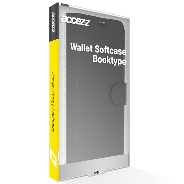 Accezz Wallet softcase bogomslag til Apple iPhone 12 (Pro) - Sort