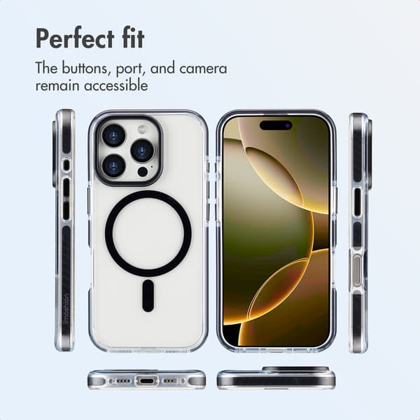 imoshion Combat MagSafe bagsidecover til Apple iPhone 16 Pro - Sort