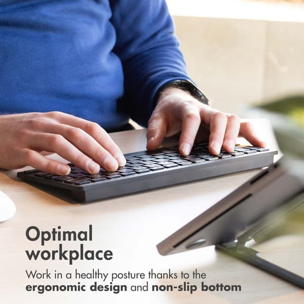 imoshion Wireless Bluetooth Keyboard - Wireless Keyboard - QWERTY - Black