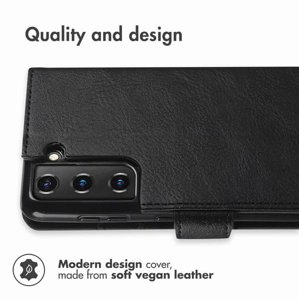 imoshion Luksus bogomslag til Samsung Galaxy S21 - Sort