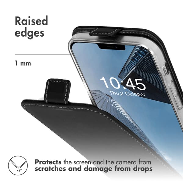 Accezz Flip-etui til Apple iPhone 13 - Sort