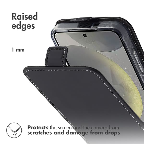 Accezz Flip-etui til Samsung Galaxy S25 - Sort